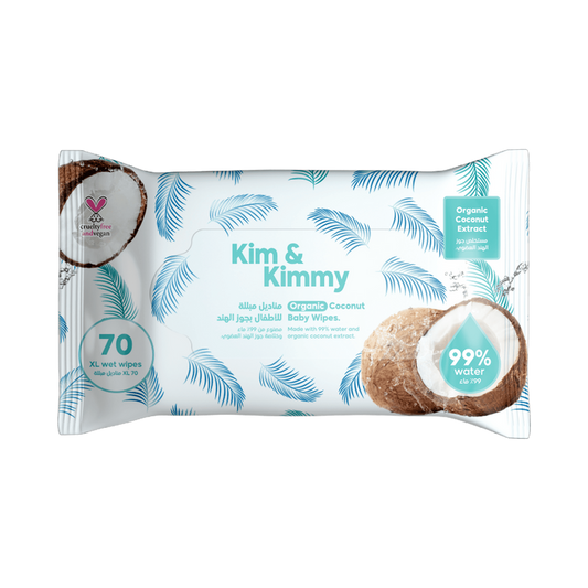 Kim & Kimmy - Organic Coconut Water Wipes (70pcs) - Laadlee