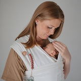 Mushie Baby Carrier Wrap Ivory - Laadlee