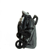 Youbi Toddler German Travel Light Stroller-Grey with New Born Attachment - Laadlee