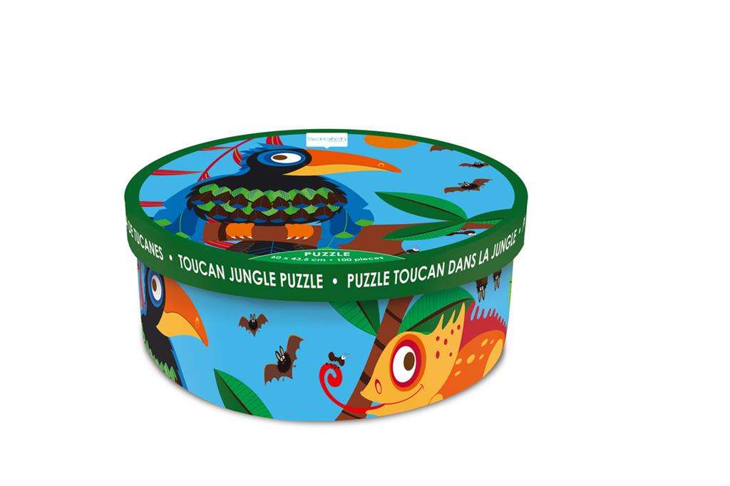 Scratch Europe Toucan Jungle 100 Pieces Puzzle - Laadlee