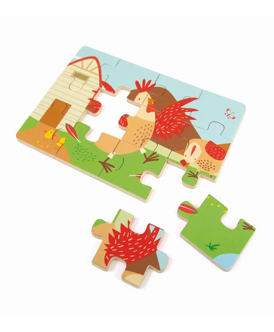 Andreu Toys 4 Puzzles Diorama Farm - Laadlee
