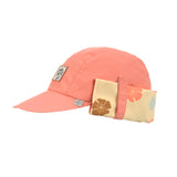 Lassig SPF Foldable Flap Hat - Flowers Coral & Vanilla
