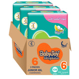 BabyJoy Compressed Diamond Pad Diaper, Giant Pack Junior Xxl Size 6, 16Kg+ - 138Pcs