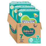 BabyJoy Diapers Mega Pack, Size 7, 18Kg+, 102Pcs