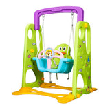 Little Angel Kids Slide And Swing 3-In-1 Activity Playset - Green