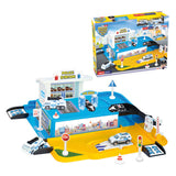 Dede 1 Level Police Station Garage Set