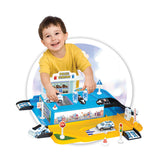 Dede 1 Level Police Station Garage Set