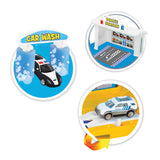 Dede 1 Level Police Station Garage Set