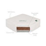 The little Green Sheep Natural Twist Cot Mattress to Fit Stokke V2 - 68x122cm