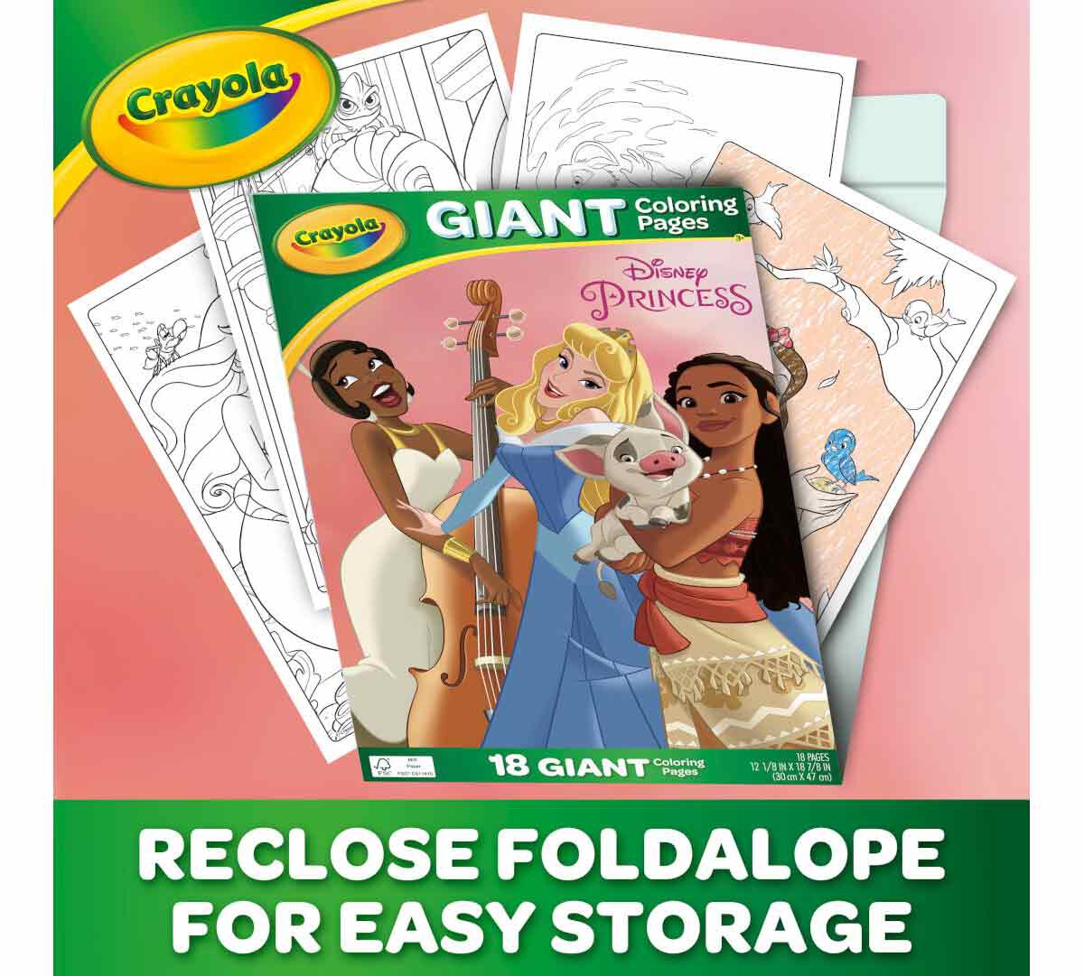 Crayola  Princess Gaint Activity Book - 18 Pages - Laadlee