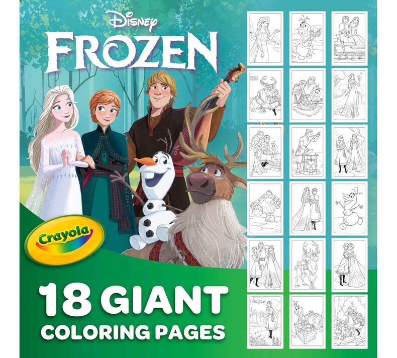 Crayola Giant Coloring Page - Frozen - Laadlee