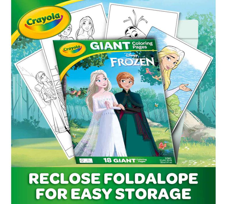 Crayola Giant Coloring Page - Frozen - Laadlee