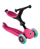Globber Go Up Active Lights Scooter - Dark Pink