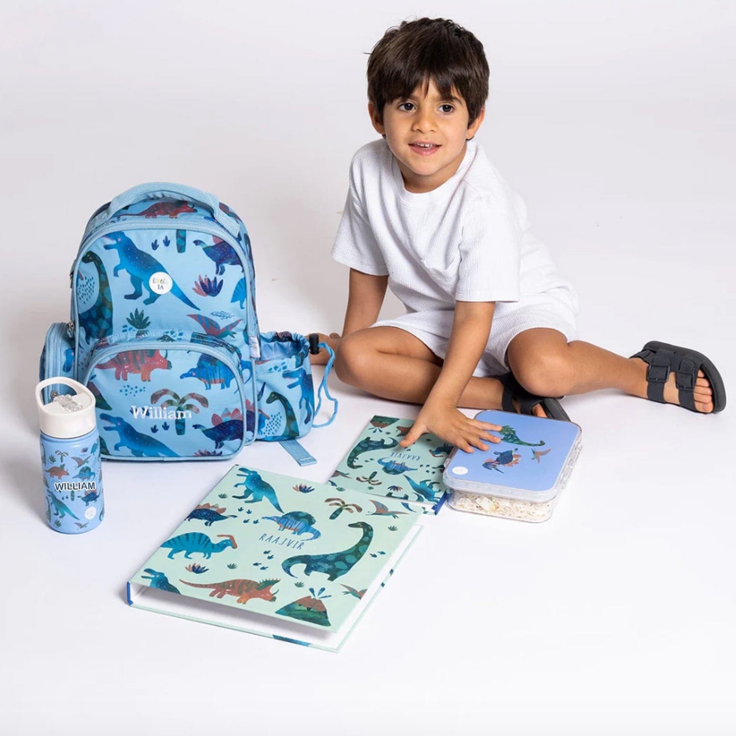Little IA Dino Insulated Water Bottle 420 ml - Laadlee