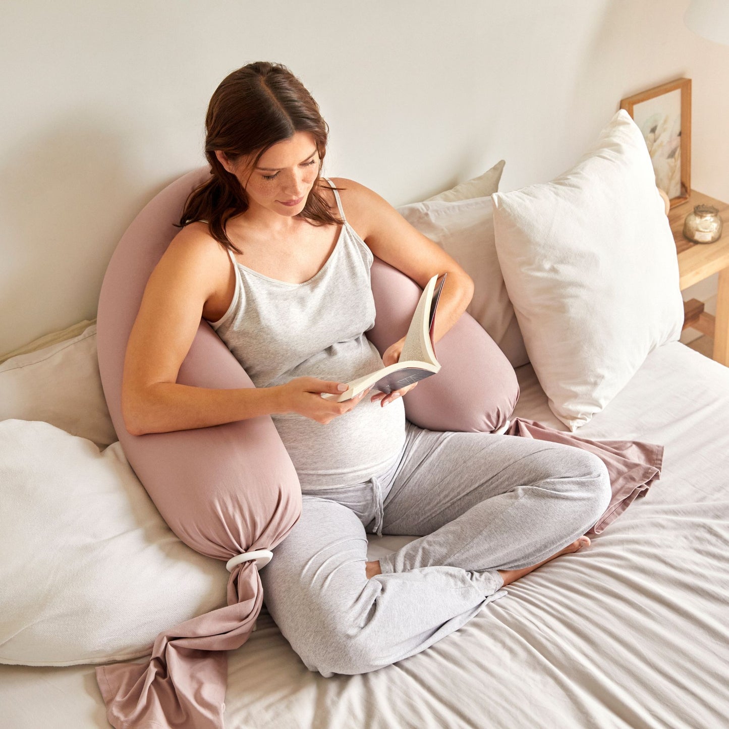 bbhugme - Pregnancy Pillow - Dusty Pink - Laadlee