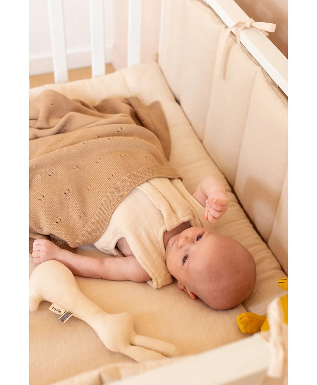 Trixie Cot And Playpen Bumper - Breeze Sand