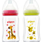 Pigeon Softouch Wide Neck Glass Bottle 160ml - Assorted