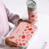 Little IA Strawberry Insulated Water Bottle - 420ml - Laadlee
