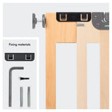 Hauck Eco Safety Gate Extension 9cm - Beech