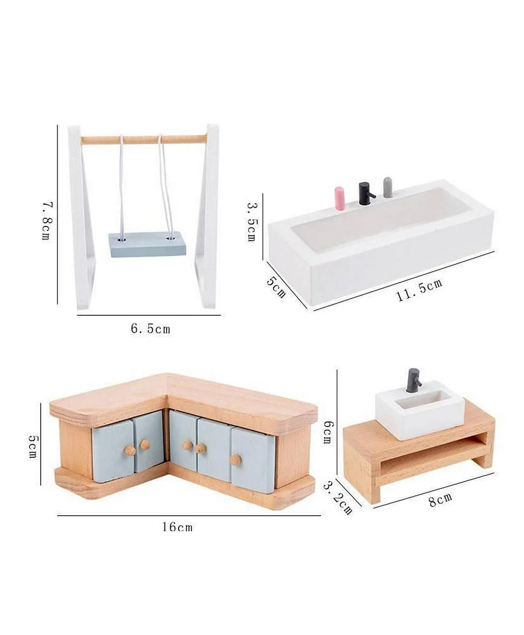 Woody Buddy Doll House - White