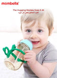 Mombella Hugging Monkey Teether Toy - Blue