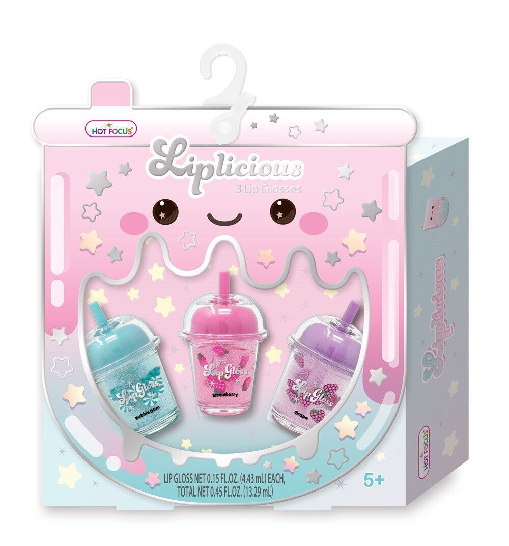 Hot Focus Boba Liplicious Lip Gloss Set