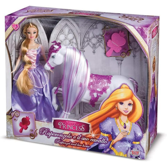 Grandi Giochi Princess Rapunzel 30cm With Horse