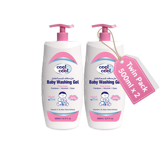 Cool & Cool Baby Washing Gel 500ml - Pack of 2