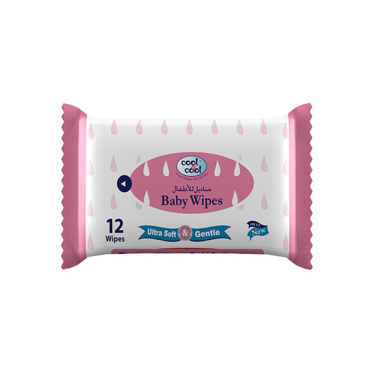 Cool & Cool Baby Wipes - 12pcs