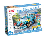 Feelo Racing Police Car Building Blocks Set For Kids - 182pcs