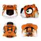 Crazy Safety Bicycle Helmet Tiger - Orange