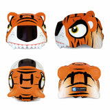 Crazy Safety Bicycle Helmet Tiger - Orange - Laadlee