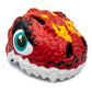 Crazy Safety Bicycle Helmet Dragon - Red