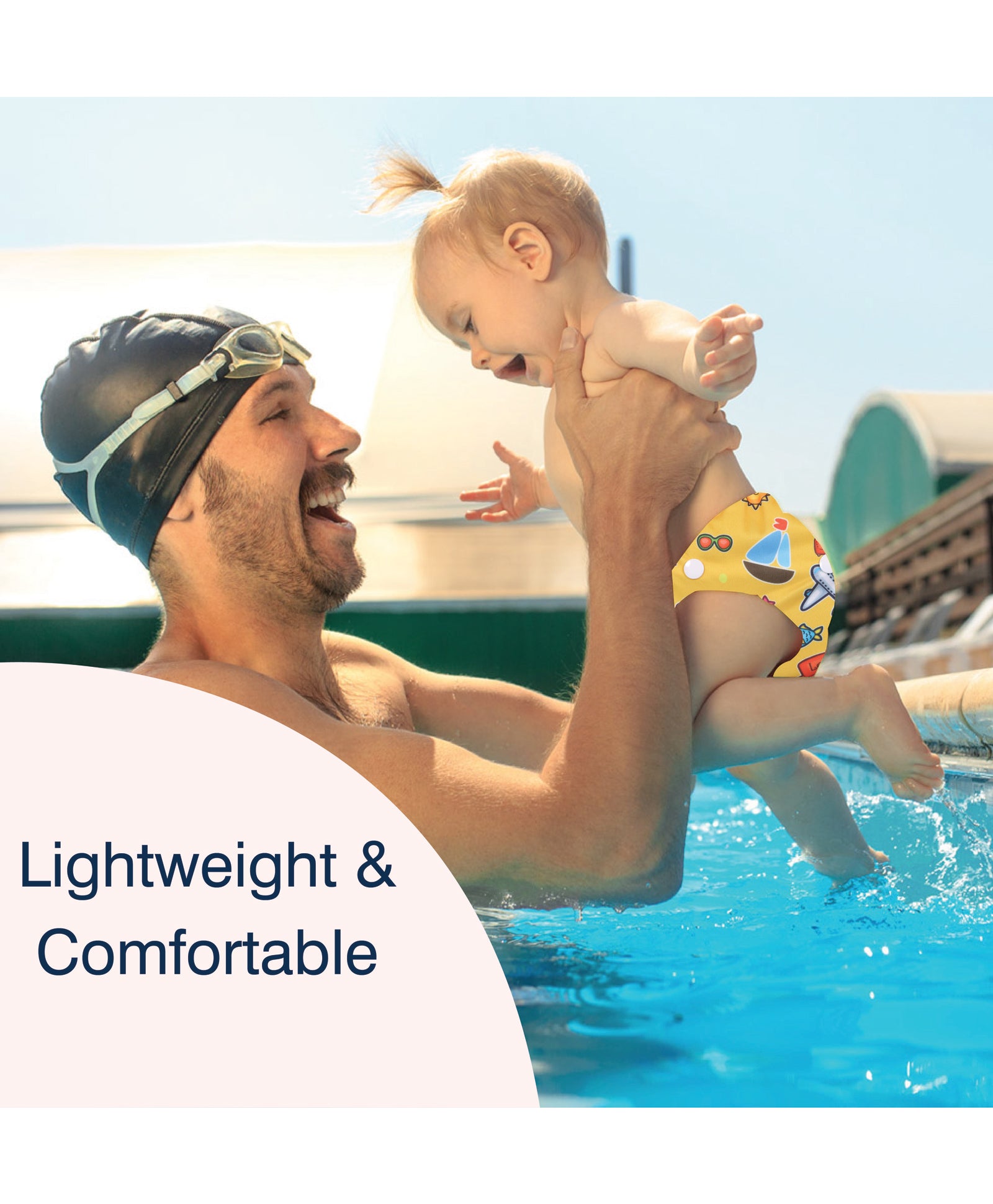 Polka Tots Reusable Swim Diaper - Travel - Laadlee