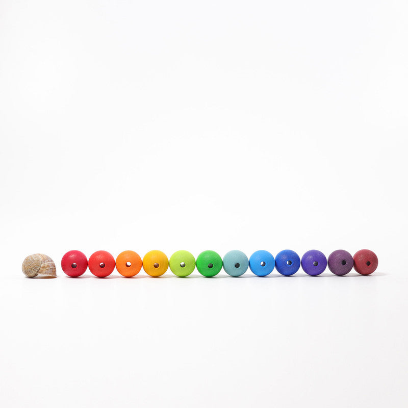 Grimm's 36 Large Wooden Beads - Laadlee