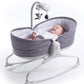 Tiny Love 3-in-1 Cozy Rocker Napper Crib Cradle With Canopy- Grey - Laadlee