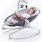 Tiny Love 3-in-1 Cozy Rocker Napper Crib Cradle With Canopy- Grey - Laadlee