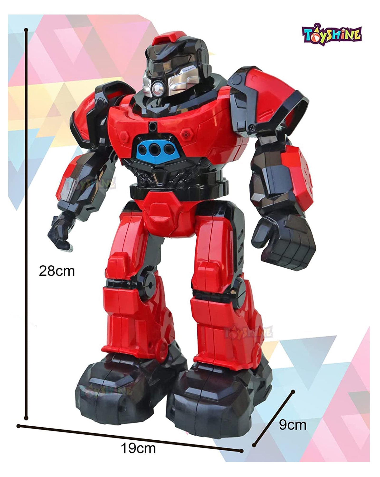 Crazon Ir Control Intelligent Following Robot - White/ Red - Laadlee