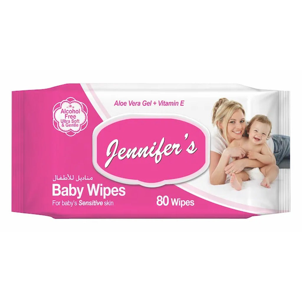 Jennifer's Baby Wipes Pack of 5 + 3 Free - 640pcs