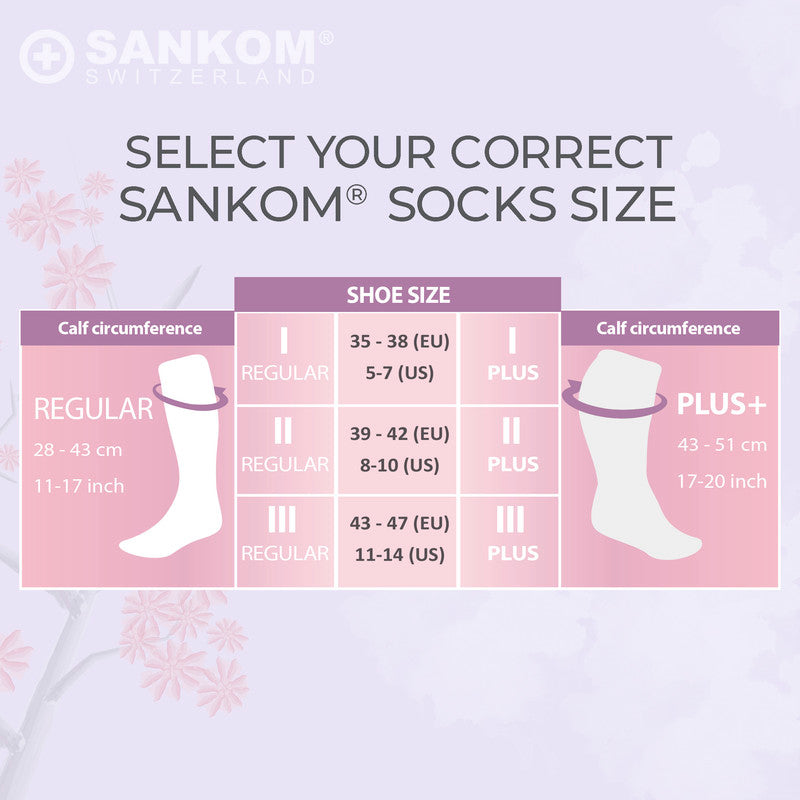 Sankom - Patent Active Compression Socks - Black - Laadlee