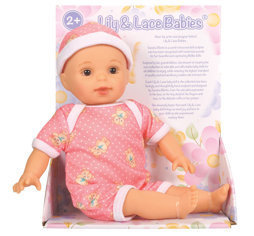 Lotus Lily & Lace - 11.5" Soft-bodied Baby Doll – Caucasian 2 - Laadlee