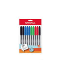 Nataraj Super Medium Ball Pen Assorted Colours 10Pcs Pack