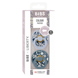 BIBS x Liberty 2 Pack Colour Bobo Latex S1 - Dusty Blue Mix