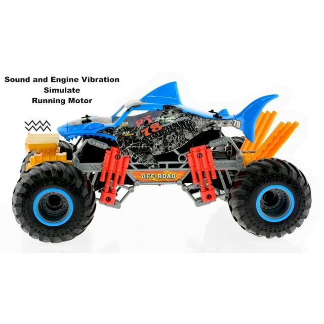 Crazon 2.4G 1:10 Rc Shark With Smoking Function - Blue - Laadlee