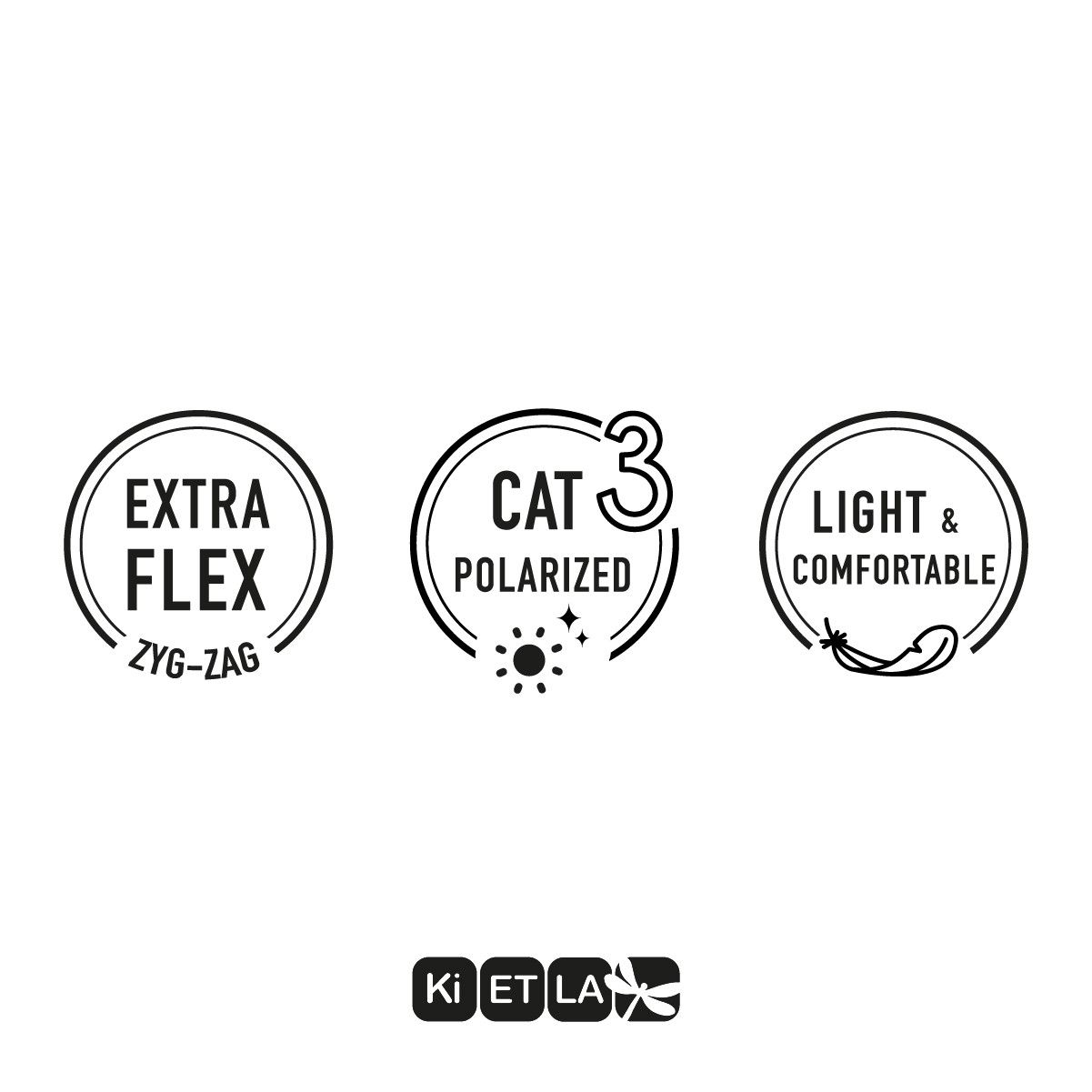 Ki ET LA Kids Sunglasses Crazyg - Zag Round - Stripe - Laadlee