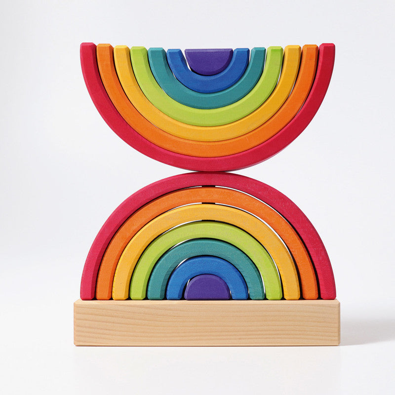 Grimm's Rainbow Stacking Tower - Laadlee