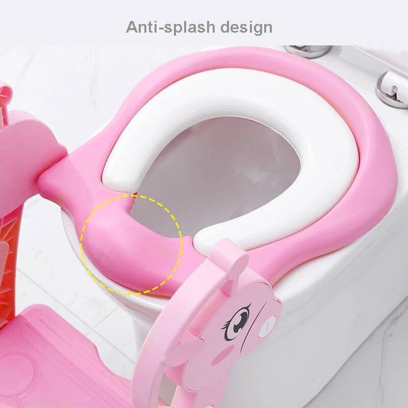 Pikkaboo EasyGo+ Potty Training Seat with Step Ladder - Pink