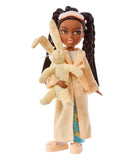 Bratz Slumber Party Sasha Fashion Doll with 2 Sets of Pajamas, Plush, and Accessories - Multicolour