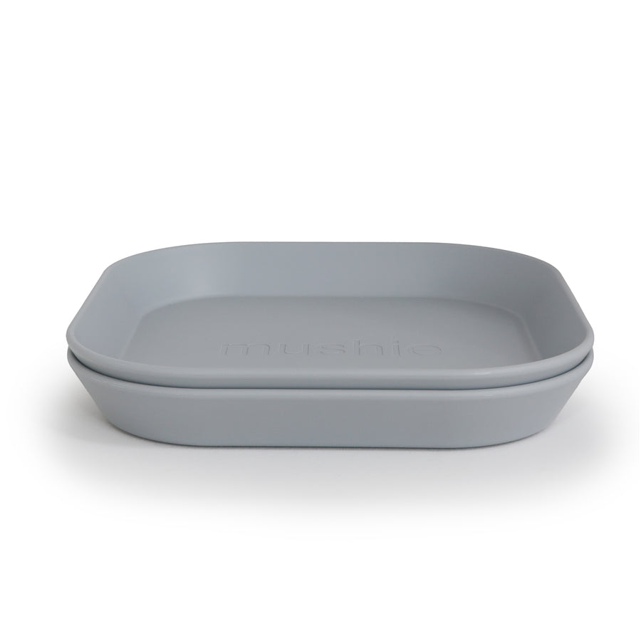 Mushie Dinner Plate Square Cloud - Laadlee