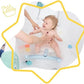 Badabulle Foldable Bath Seat, Ring Style Backrest and Non-Slip Base - Blue - Laadlee